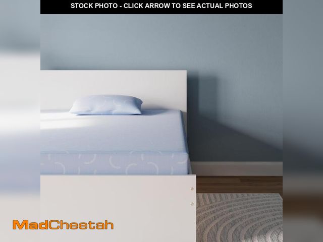 Lot 74-12054212 - Signature Design by Ashley Twin Size iKidz 7 Inch Firm Gel Memory Foam Mattress with Stretch Knit Co...