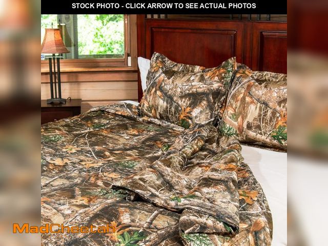 Lot 74-12367710 - Northwest Realtree Full/Queen, 1 Comforter and 2 Sham Set, All Seasons, Men and Women Soft Cabin Bed...