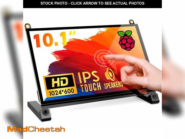 Lot 74-12458573 - ROADOM Raspberry Pi Screen, 10.1Ã¢â¬â¢Ã¢â¬â¢ Touchscreen Monitor, IPS FHD 1024Ãâ600,Responsiv...