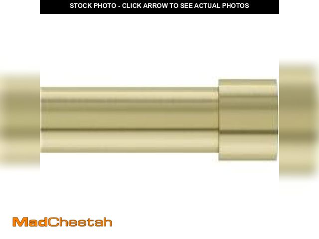 Lot 74-12157139 - *SEE DETAILS* Umbra Cappa Adjustable Single Curtain Rod Brass 120 *SEE DETAILS*  - USED