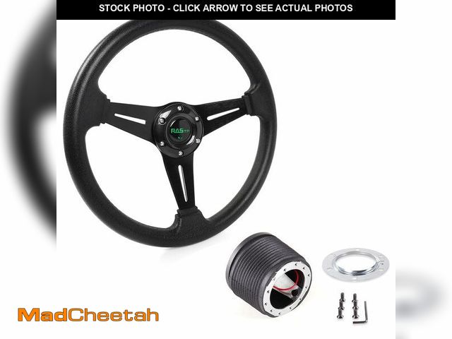 Lot 74-12716407 - RASTP 13.8" Racing Steering Wheel Hub Adapter 6 Bolts For 1984-2004 Ford Mustang Non-GT - USED