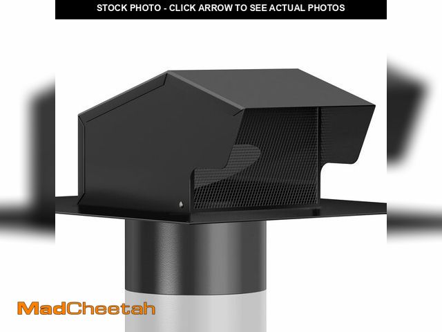 Lot 74-13629436 - Removable Roof Vents 8 Inch, Hon&amp;Guan Roof Vent Cap Galvanized Steel Bathroom 8 Roof Exhaust Ven...