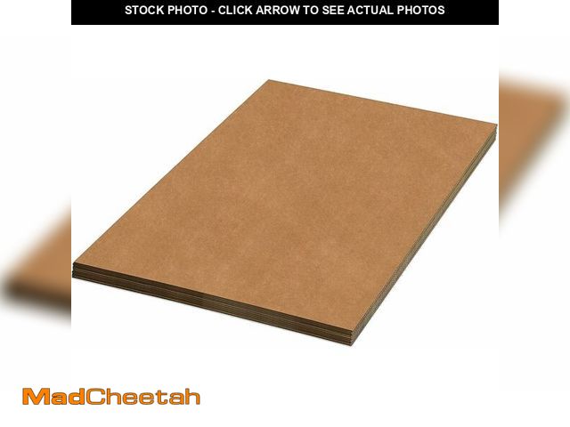 Lot 74-12695364 - AVIDITI Corrugated Cardboard Sheets 36" x 48" (5 Pack) Large Card Board for Layer Separation Packagi...