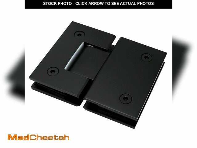 Lot 74-14058028 - CKB Brass Shower Door Hinge, 180 Degree, for 3/8"(10mm) to 1/2"(12mm) Thick Tempered Glass, Frameles...