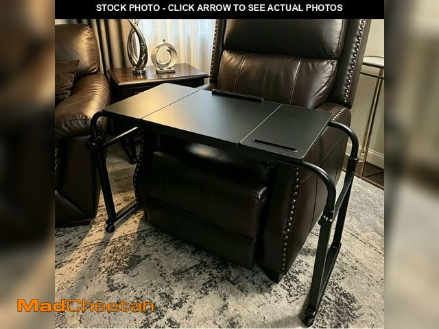 Lot 74-13698149 - KOMOREBI Overbed Table with Wheels Laptop Desk Cart Table Over The Bed Table Adjustable Height and L...