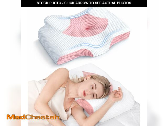 Lot 74-13718353 - Osteo Cervical Pillow for Neck Pain Relief, Hollow Design Odorless Memory Foam Pillows with Cooling ...