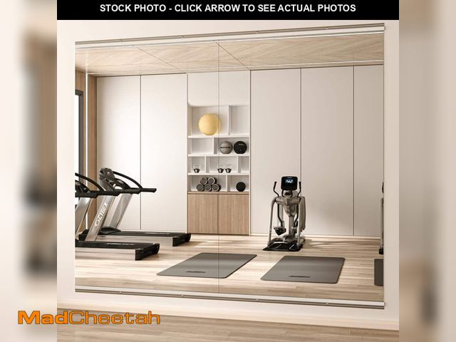 Lot 74-14449672 - Vosuja 27 in. W x 45 in. H Rectangle Frameless Wall-Mounted HD Gym Mirror Dance Mirror Vanity Mirror...