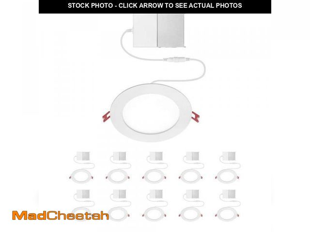 Lot 74-12491757 - Commercial Electric Value Series 6 in LED Slim Canless - White - (10-Pack) - UNUSED