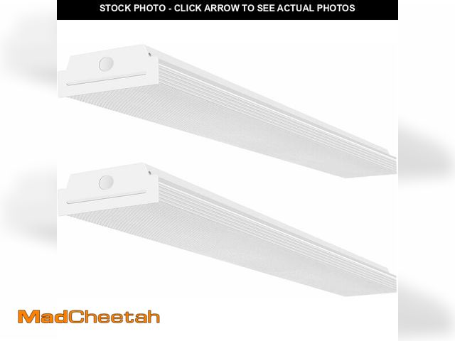 Lot 74-13040109 - FAITHSAIL 4FT LED Wraparound 40W 4 Foot LED Shop Lights for Garage, 4400lm, 4000K Neutral White, LED...