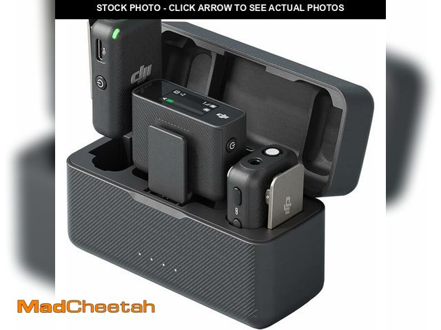 Lot 74-10051675 - DJI Mic (2 TX + 1 RX + Charging Case), Wireless Lavalier Microphone, 250m (820 ft.) Range, 15-Hour B...