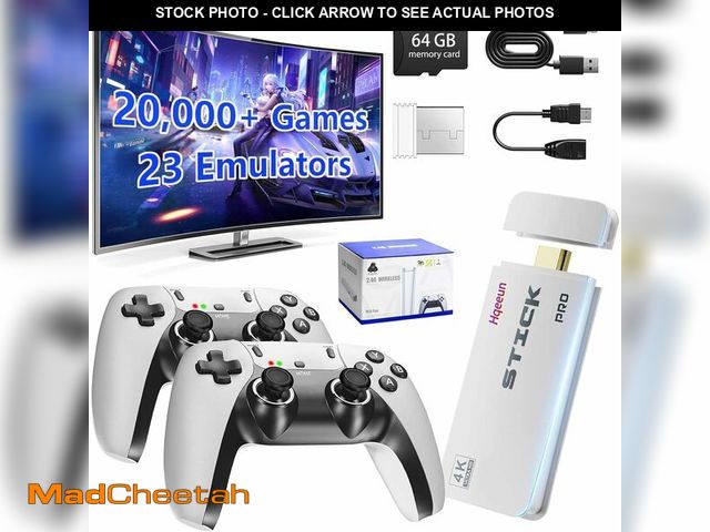 Lot 74-12846004 - Retro Gaming Console, Wireless Retro Game Console Stick Built-in 20000+ Classic Games and 23 Emulato...