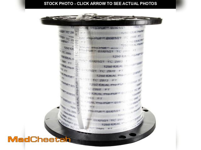 Lot 74-13269424 - IDEAL 1/2 in. x 3000 ft. Reel Pro-Pull Measuring Pull Tape Tensile Strength 1250 lbs. - UNUSED