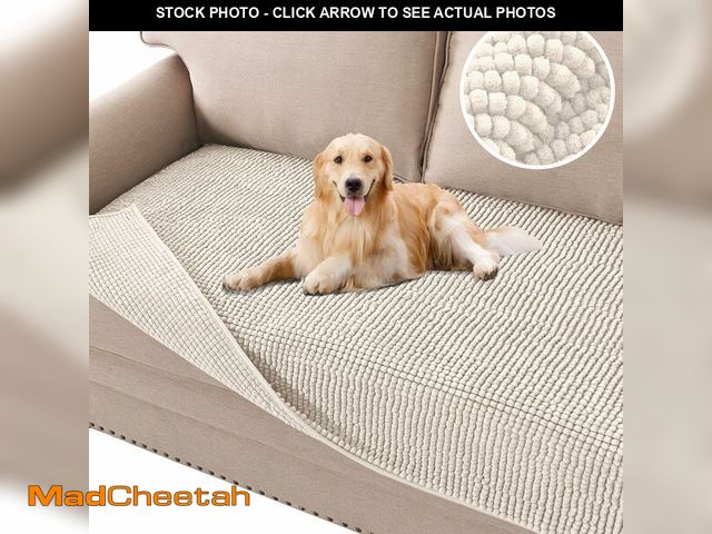 Lot 74-13563955 - H.VERSAILTEX Plush Chenille Dog Bed Cover Thick Soft Sofa Cover for 3 Cushion Couch Anti Slip Couch ...