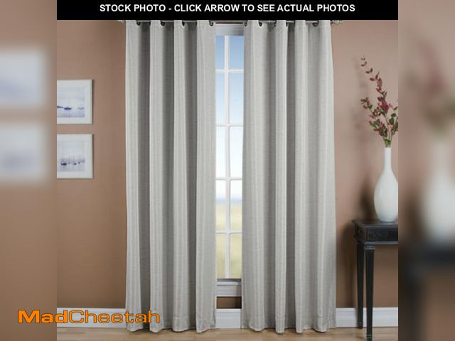 Lot 74-4762240 - SINGLE PANEL Latitude Run Gleason Solid Room Darkening Grommet Single Curtain Panel Ash 54" x 63" - ...