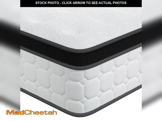 Lot 74-12359221 - Tvdfgts 12 inch Queen Mattress, Cooling Gel Memory Foam Mattress in a Box, Individual Pocket Spring ...