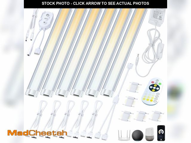 Lot 74-12717174 - Smart Under Cabinet Lighting App, Alexa &amp; Google Compatible Cabinet Lights Ã¢â¬â Linkable wit...
