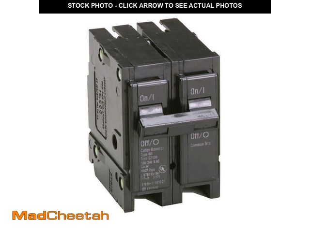 Lot 74-12829734 - Eaton BR 70 Amp 120/240 Volts 2-Pole Circuit Breaker - USED