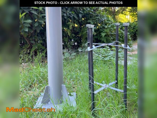 Lot 74-12052103 - Shade Sail Pole Rebar Cage for 7.87ÃÂ¢Ã¢âÂ¬Ãâ x 7.87" Diameter Base - USED