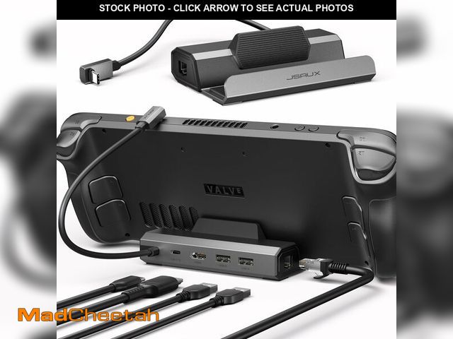 Lot 74-14060970 - JSAUX Upgraded Docking Station 4K@120Hz for Steam Deck OLED/ROG Ally X/Legion Go/MSI Claw, 5-in-1 St...