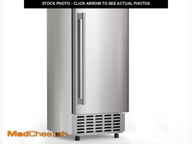 Lot 74-12659514 - COWSAR 14.96 in. 66 lb. Built-in or Freestanding Commercial Nugget Ice Maker in Stainless Steel Silv...