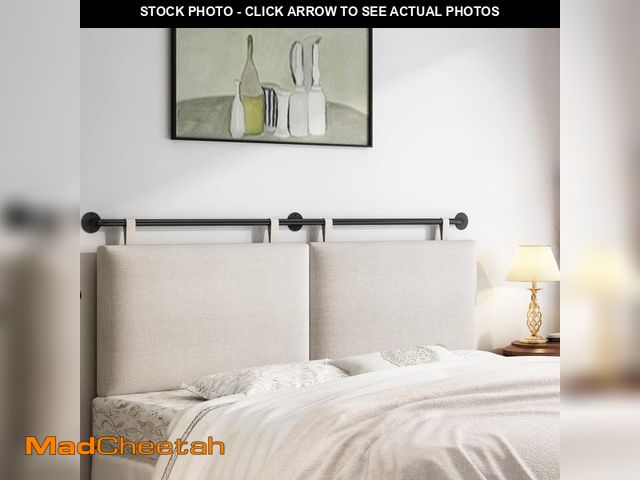 Lot 74-12154737 - BSHOMGI King Headboard, Wall Mounted Headboards for Bed with Linen Upholstery Hanging Headboard for ...