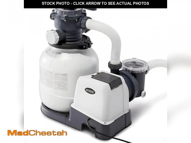 Lot 74-12100882 - Intex SX2100 Krystal Clear Sand Filter Pump for Above Ground Pools: 2100 GPH Pump Flow Rate Ã¢â¬â...
