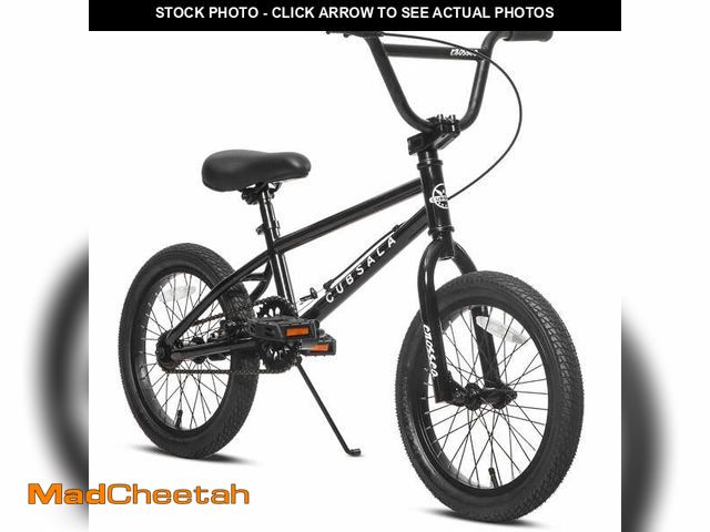 Lot 74-13060573 - cubsala 18 in Freestyle BMX Kids Bike for Age 5-8 Years Old Boys Girls, Black - UNUSED
