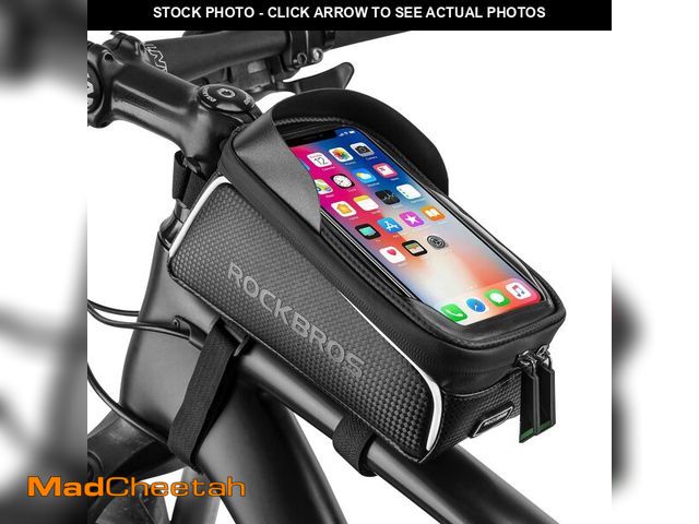 Lot 74-14271875 - ROCKBROS Bike/Bicycle Phone Front Frame Bag, Waterproof, Tube Bag,Cycling Pouch, E-Bike Accessories ...