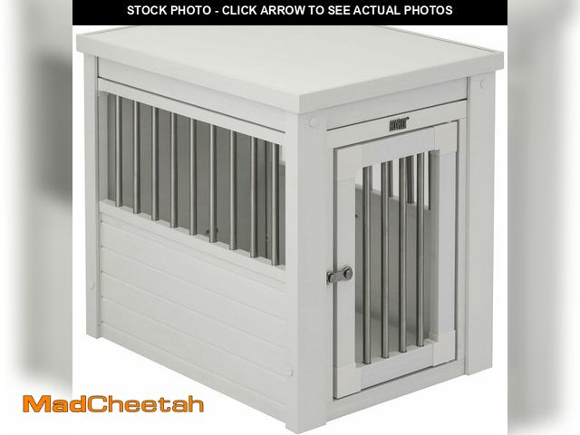 Lot 74-13331663 - New Age Pet ECOFLEX InnPlace Dog Crate &amp; End Table, Indoor Furniture Style Pet Kennel for Small,...