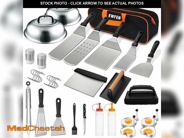 Lot 74-14293727 - 35PCS Griddle Accessories Kit, Flat Top Grill Accessories Set for Blackstone and Camp Chef, Grill Sp...