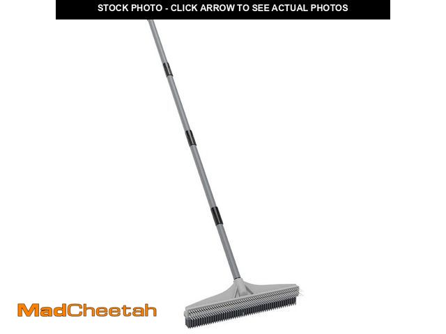 Lot 74-12465472 - WaLensee 61-Inch Artificial Grass Turf Carpet Rake, 2-in-1 Nylon Brush &amp; Rubber Broom for Carpet...