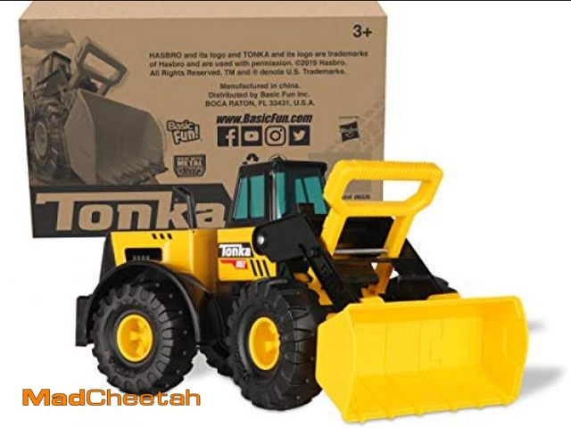 Lot 74-12397011 - Tonka Steel Classics Front Loader - Made with Steel &amp; Sturdy Plastic, Yellow Toy Construction Tr...