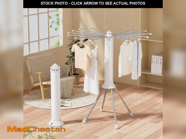 Lot 74-11957842 - Clothes Drying Rack Folding Indoor, Portable Drying Rack Clothing and Height-Adjustable - UNUSED