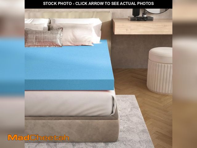 Lot 74-12540123 - Jacia House 3 Inch Bed Foam Hospital Size Mattress Topper in a Box, Single Bed Topper, Certi PUR-US ...