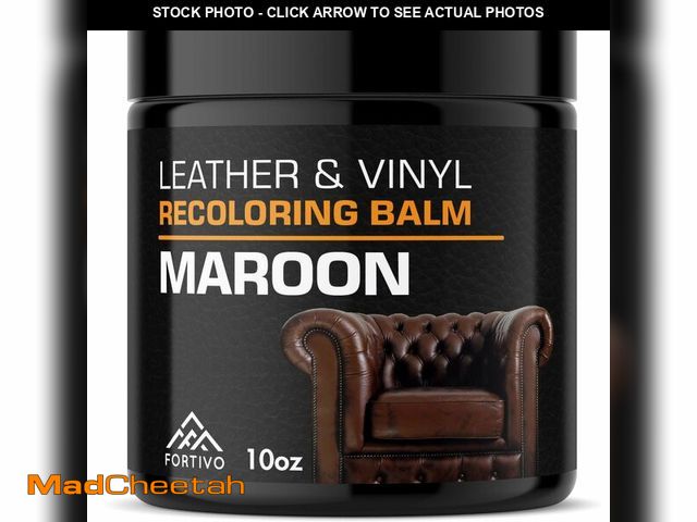 Lot 74-14047877 - FORTIVO Leather Recoloring Balm, Color Restorer for Couches and Car Seats, Leather Scratch Remover a...