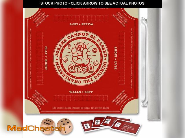 Lot 74-12608025 - TANSOREX Mahjong Mat with Rules for Table,Travel Mahjong Set,Non-Slip and Silent,Comes with 2 Dice a...