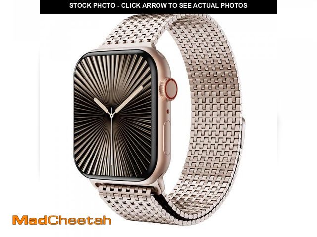 Lot 74-12438943 - LULULOOK Milanese Mesh Loop Compatible with Apple Watch Band 49/46/45/44/42/41/40/38mm for Men Women...