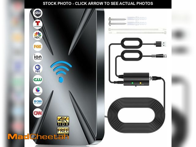 Lot 74-12708372 - 2800+ Miles Range TV Antenna,2025 Strongest Digital TV Antenna Indoor Outdoor with Amplifier Signal ...