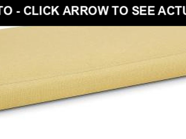 Lot 74-12136889 - Duck Covers Weekend Water-Resistant Outdoor Bench Cushion, 48 x 18 x 3 Inch, Straw, Patio Furniture ...