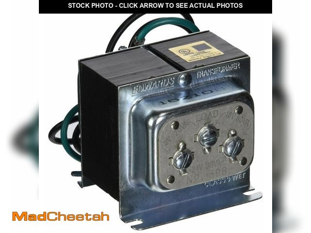 Lot 74-12876107 - Edwards Signaling 598 120V 8/16/24V 30W Transformer - USED