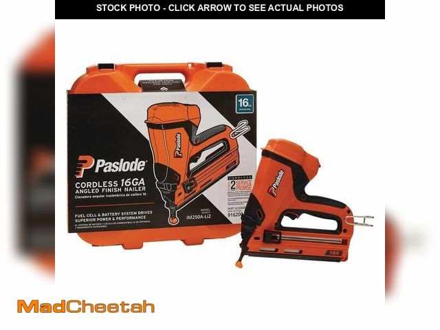Lot 74-13740153 - Paslode Lithium-Ion Battery 16-Gauge Angled Cordless Finished Air Tool Nailer - UNUSED