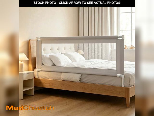 Lot 74-14604802 - Abdtech 74.8 inch Toddler Safety Bed Rail Adjustable Height Guardrail for Full Queen King Size Beds,...