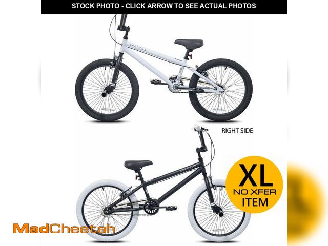 Lot 74-12862763 - 20" Kent Bicycles Spector BMX Bicycle, Fits Rider 4'2" - 5', Black/White, Child/Tween/Teen, Unisex -...