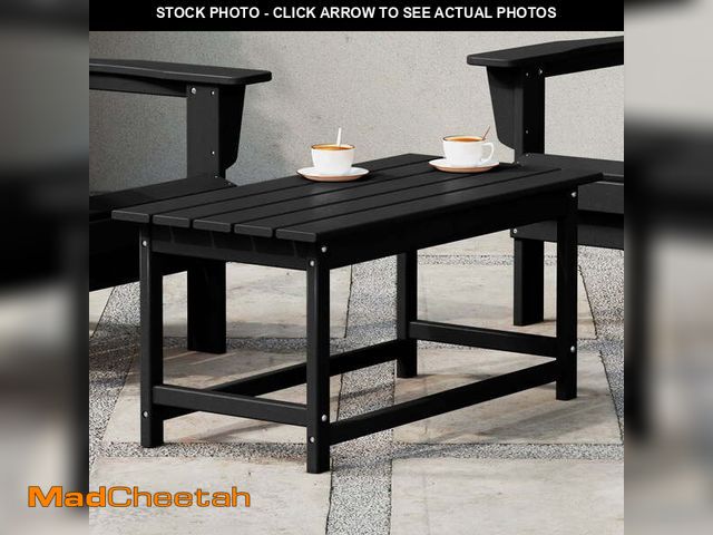 Lot 74-14324342 - WestinTrends Malibu Patio Outdoor Coffee Table â 35" All-Weather Poly Lumber Adirondack Porch Tabl...