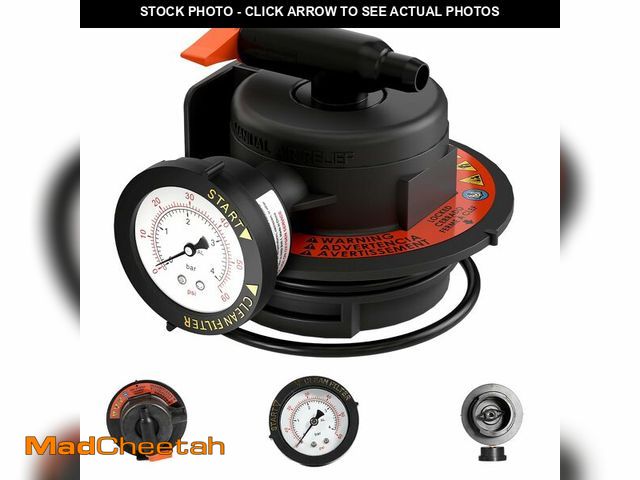 Lot 74-14261946 - Aquatonics Replacement DEX2420MAR2 Manual Air Relief Valve Assembly with Pressure Gauge and O-Rings ...