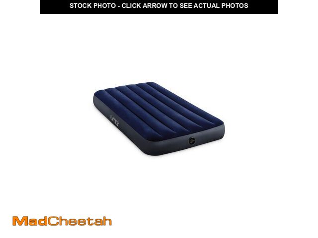 Lot 74-14068136 - Intex 64757E Dura-Beam Standard Downy Air Mattress: Fiber-Tech - Twin Size - 10in Bed Height - 300lb...