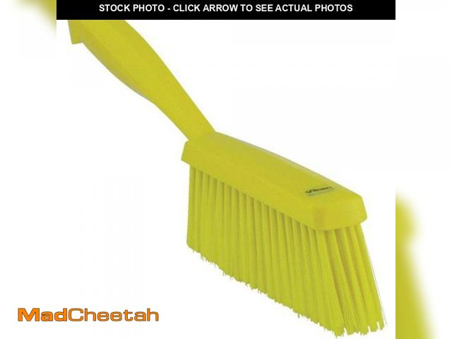 Lot 74-12314839 - Vikan 45896 Brush,Hand,Medium,14",PP/PBT,Yellow - UNUSED