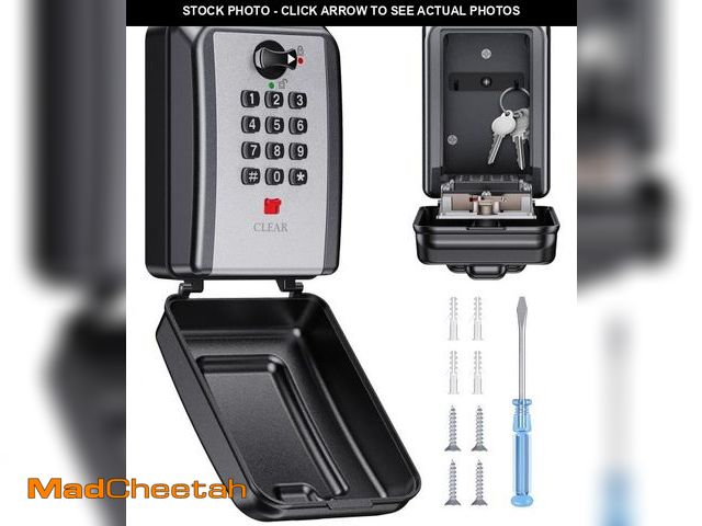 Lot 74-12222078 - Vewaci Wall-Mounted Key Lock Box, 12 Digit Combination Lock Box for Keys with Resttable Code, Large ...