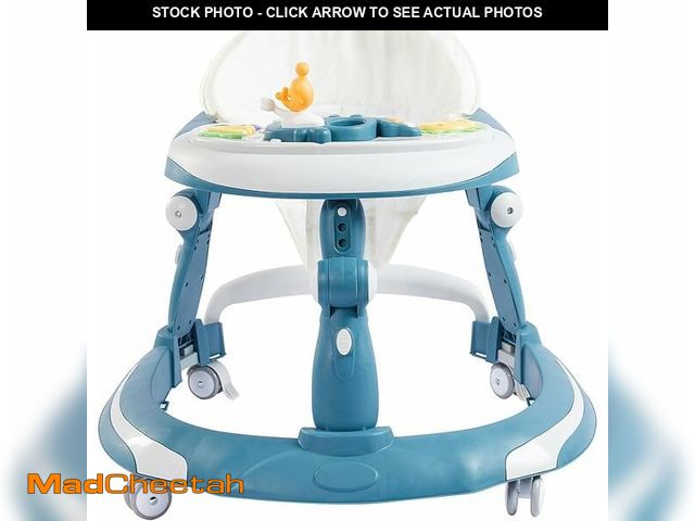 Lot 74-12799934 - 3 in 1 Baby Walker, Blue, 6-18 Months, 30 lbs, Multifunctional Unisex, Music Tray (No Battery), Fold...