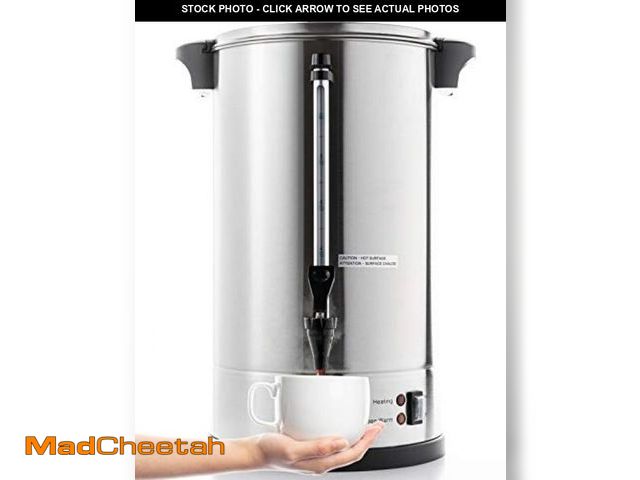 Lot 74-12284995 - SYBO SR-CP-100B Commercial Grade Stainless Steel Percolate Coffee Maker Hot Water Urn for Catering, ...